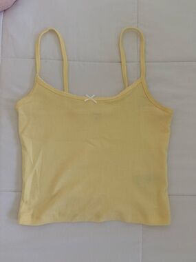 Garage Yellow Cropped Tank